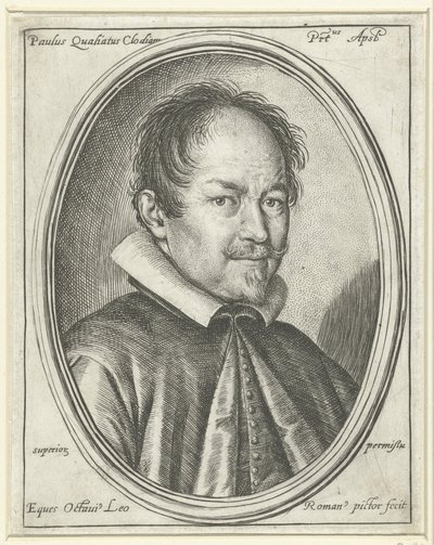 Portrait du compositeur Paolo Quagliati vers 1555-1628, 1623 - Ottavio Maria Leoni