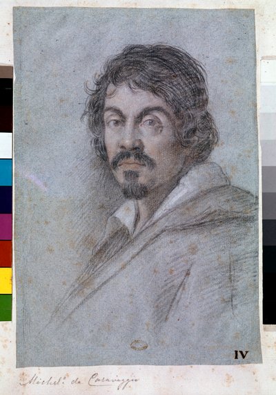 Portrait de Michelangelo Merisi da Caravaggio - Ottavio Mario Leoni