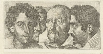 Portrait de Cosimo Orsino, Cesare Bartolotti, Sigmund Laire et un autoportrait d