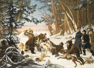 Le Tsarévitch Alexandre Nikolaïevitch à la chasse à l