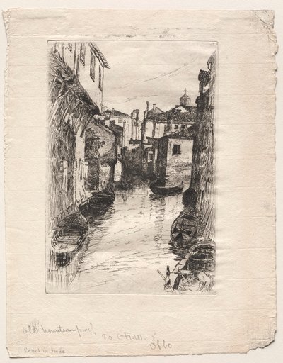 Canal à Venise, 1880 - Otto H. Bacher