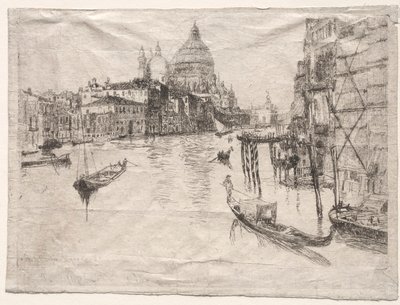 Entrée du Grand Canal, Venise, 1880 - Otto H. Bacher