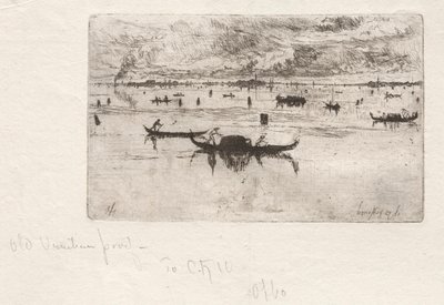 Vue vers la Salute, Venise, 1880 - Otto H. Bacher