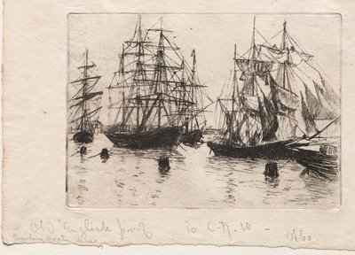 Voiliers, Venise, 1880 - Otto H. Bacher