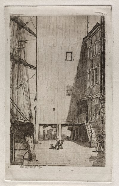 Navire et élévateur, 1878 - Otto H. Bacher