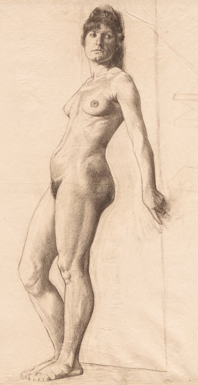 Modèle nu debout - Otto H. Bacher
