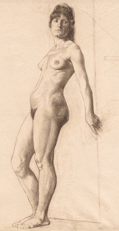 Modèle nu debout - Otto H. Bacher