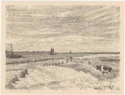 Nes (Ameland) - Otto Hanrath (signed by artist)