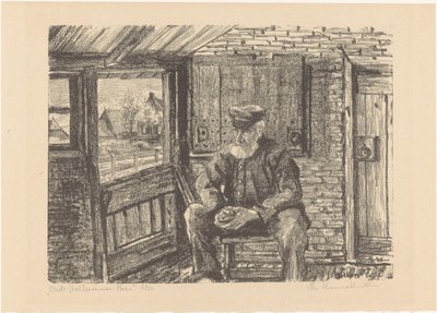 Vieux fermier de Hollum - Otto Hanrath (signed by artist)