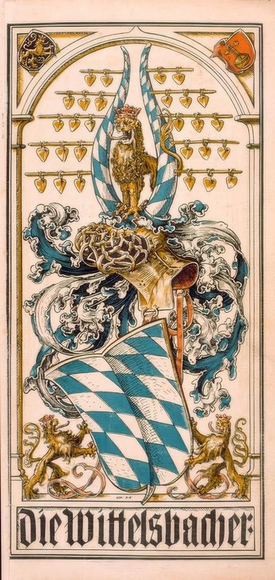 Les armoiries des maisons princières allemandes : Les Wittelsbacher - Otto Hupp