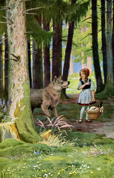 Le Petit Chaperon Rouge, vers 1900 - Otto Kubel