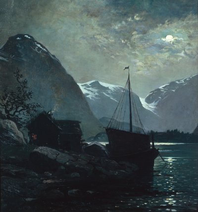 Soirée dans le Vestlandsfjord - Otto Ludvig Sinding