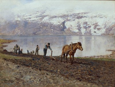 Labour avec des chevaux - Otto Ludvig Sinding