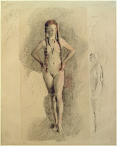 Fille avec médaillon - Otto Meyer Amden