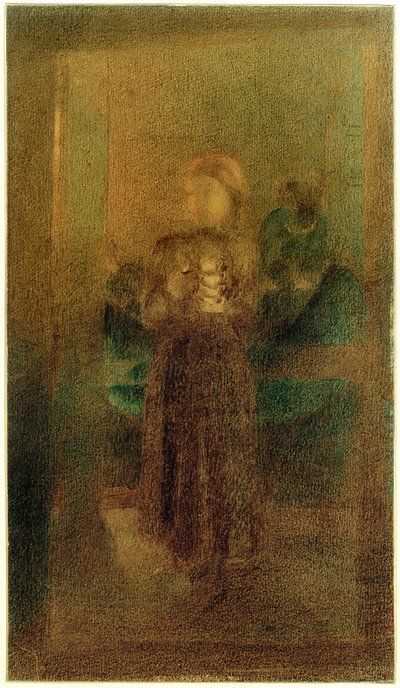 Fille avec des tasses - Otto Meyer Amden