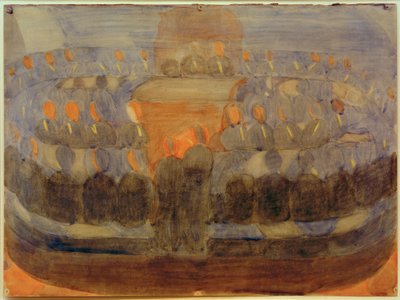 Préparation (prière dans la salle à manger). Étude (composition générale) - Otto Meyer Amden