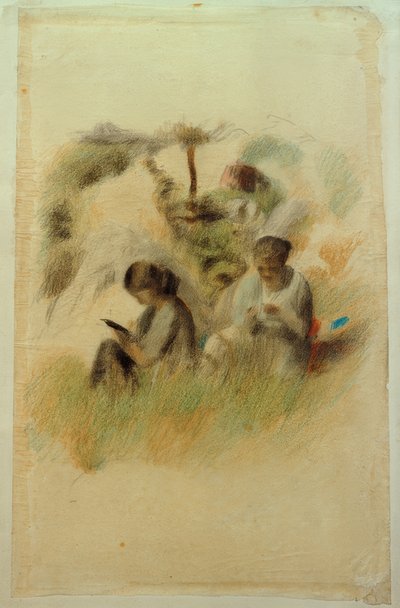 Deux femmes dans le paysage - Otto Meyer Amden