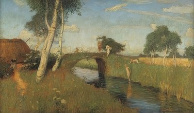 Été au canal des marais. 1896 - Otto Modersohn