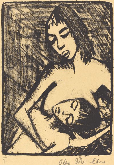 Mère et enfant - Otto Müller