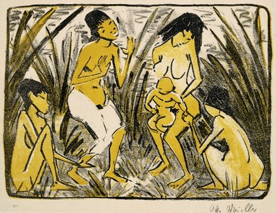 Découverte de Moïse, 1920 - Otto Mueller