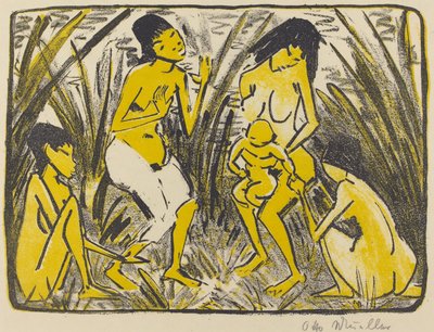 La Découverte de Moïse (Auffindung des Moses), c.1920 - Otto Mueller