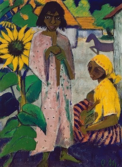 Gitans et tournesols - Otto Mueller