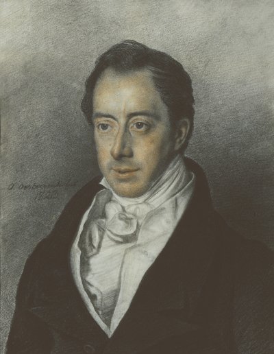 Portrait de Nikolaï Ivanovitch Tourgueniev 1789-1871, 1823 - Otto Oesterreich