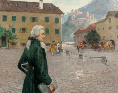 Le jeune Mozart à Salzbourg - Otto Robert Nowak