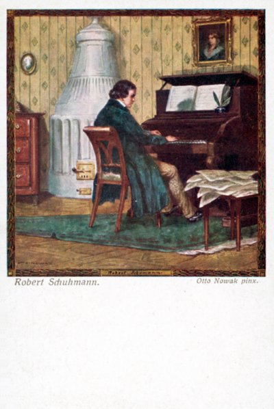 Robert Schumann jouant du piano - Otto Robert Nowak