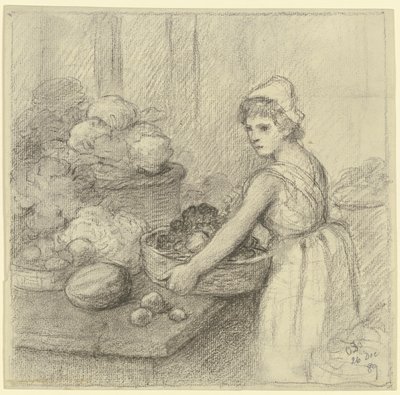 Marchand de légumes - Otto Scholderer