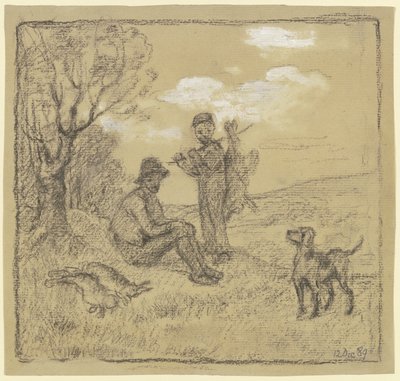 Le jeune braconnier - Otto Scholderer
