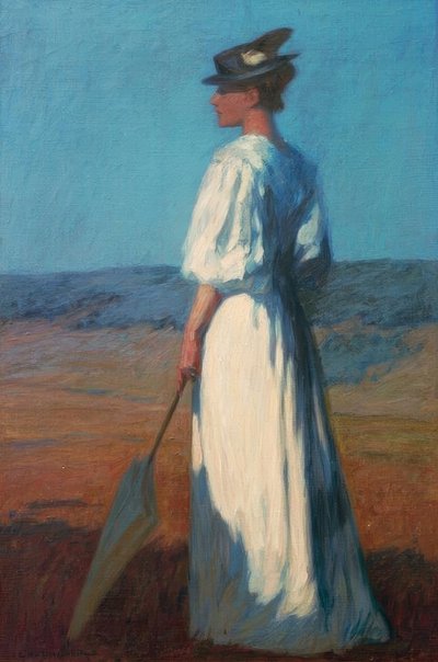 Femme en blanc - Otto Ubbelohde
