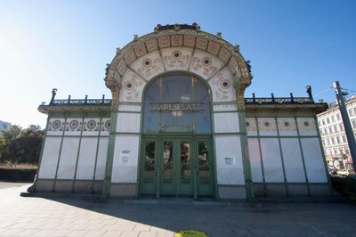 Station de Stadtbahn Karlsplatz conçue par Otto Wagner, Vienne, Autriche - Otto Wagner