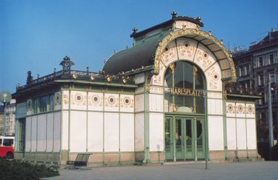 Karlsplatz Stadtbahn, conçu par Otto Wagner (1841-1918) - Otto Wagner