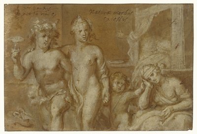 Conséquences de la fréquentation de Bacchus et Vénus - Otto van Veen