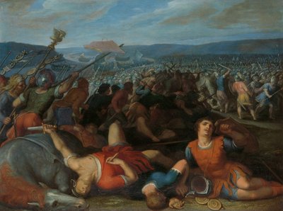 Les Bataves battant les Romains sur le Rhin - Otto van Veen