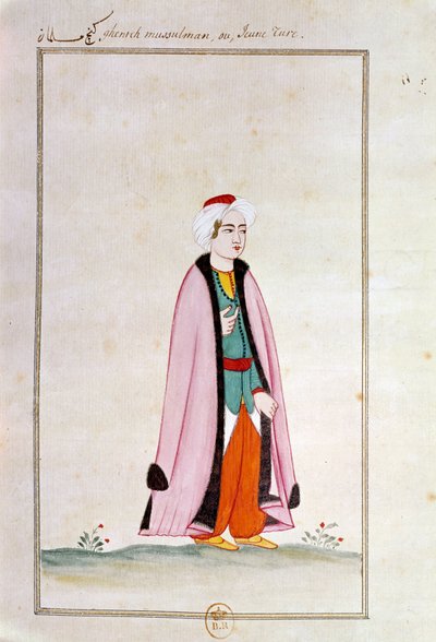 Art ottoman : un jeune Turc - Ottoman School