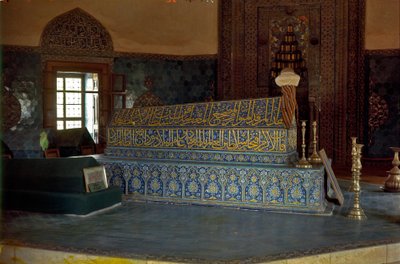 Tombeau du sultan Mehmet Celebi I dans le mausolée vert - Ottoman School