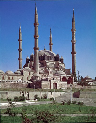 Vue de la mosquée de Selimiye (1575) - Ottoman School