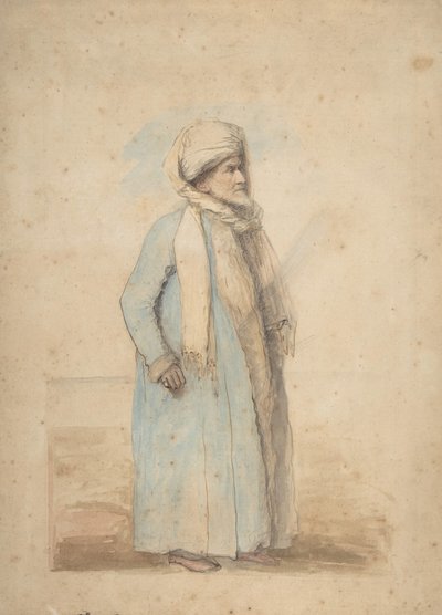 Homme barbu en costume oriental, vers 1780 - Ozias Humphry