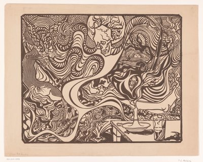 Sans titre (scène hallucinatoire symboliste) - P.C. Hamburg (possibly)