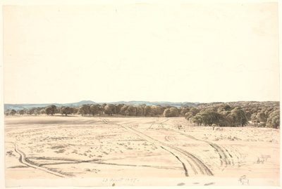 Depuis la plaine de l
