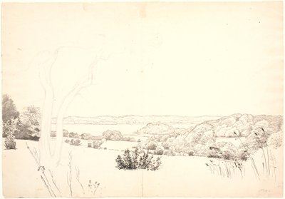 Paysage avec vue sur le lac Skarrit - P.C. Skovgaard