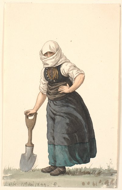 Paysanne de Læsø en tenue de tous les jours - P.C. Skovgaard