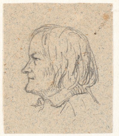 Portrait de profil de Thorvaldsen - P.C. Skovgaard