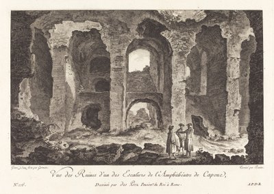 Vue des ruines d