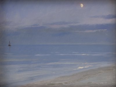 Plage de Skagen au Clair de Lune - Peder Severin Krøyer