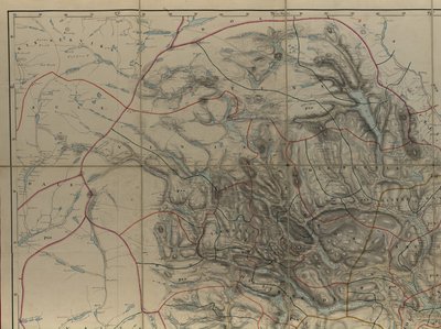 Carte de la collection de cartes de la Bibliothèque nationale. La carte a été dessinée à la main (après 1846) et montre le Telemark - P. A. Munch