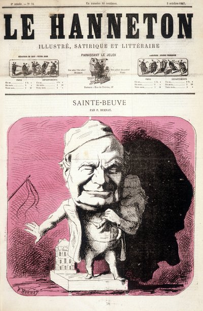 Sainte-Beuve - dans Le Hanneton du 03/10/1867 - P. Bernay