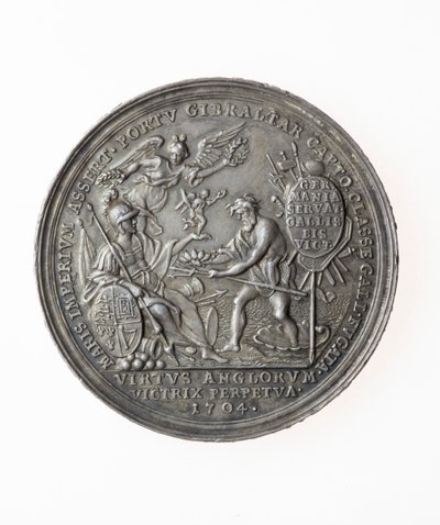 Médaille commémorant les victoires britanniques, 1704 - P. H. Muller